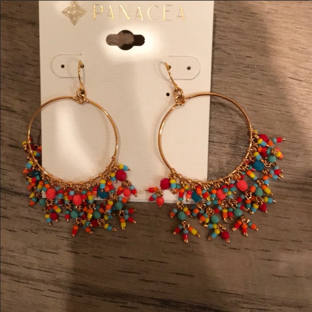 Fun dangly stone earrings